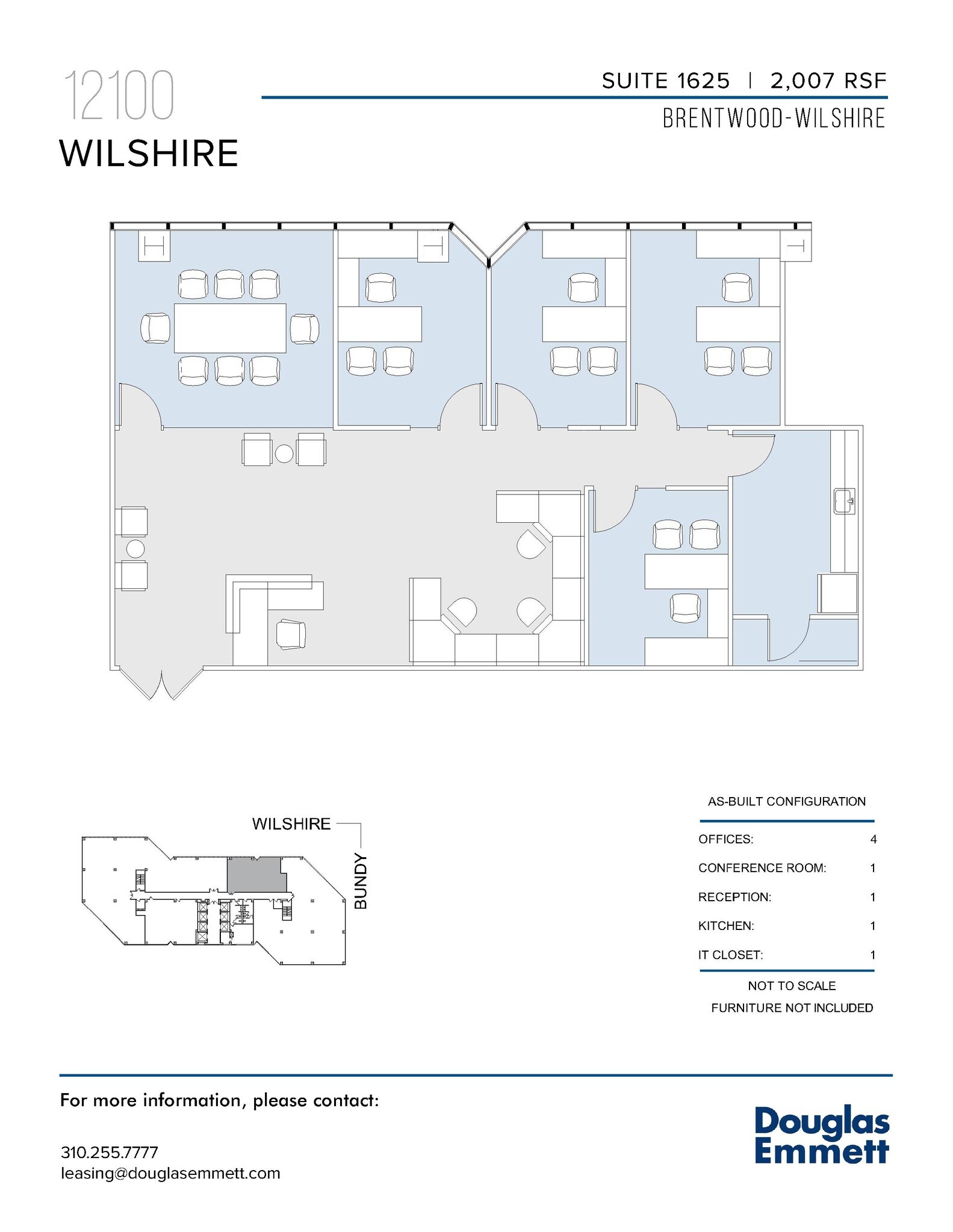 12100 Wilshire Blvd, Los Angeles, CA à louer Plan d’étage– Image 1 sur 1