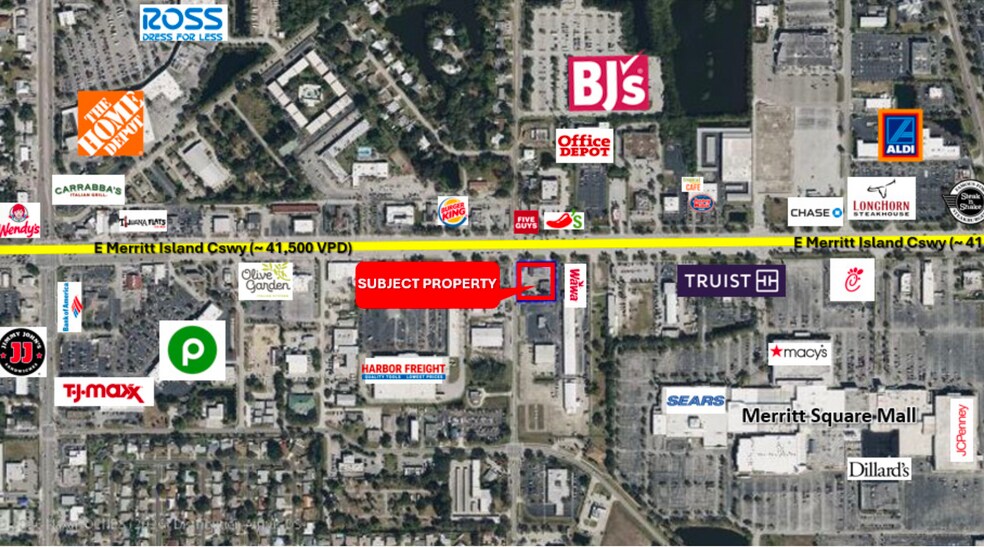405 E Merritt Island Cswy, Merritt Island, FL à louer - Aérien – Image 2 sur 5