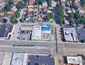 5600-5620 W 95th St, Oak Lawn, IL - Vue aérienne vue de carte