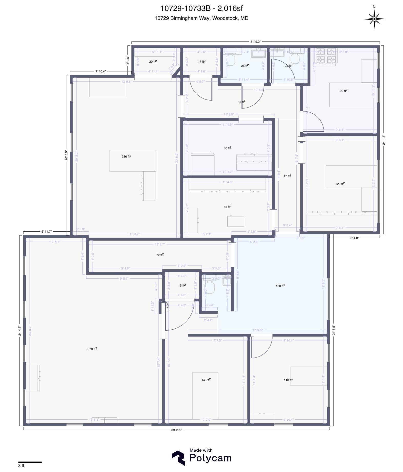 10707-10753 Birmingham Way, Woodstock, MD à louer Plan d’étage– Image 1 sur 1