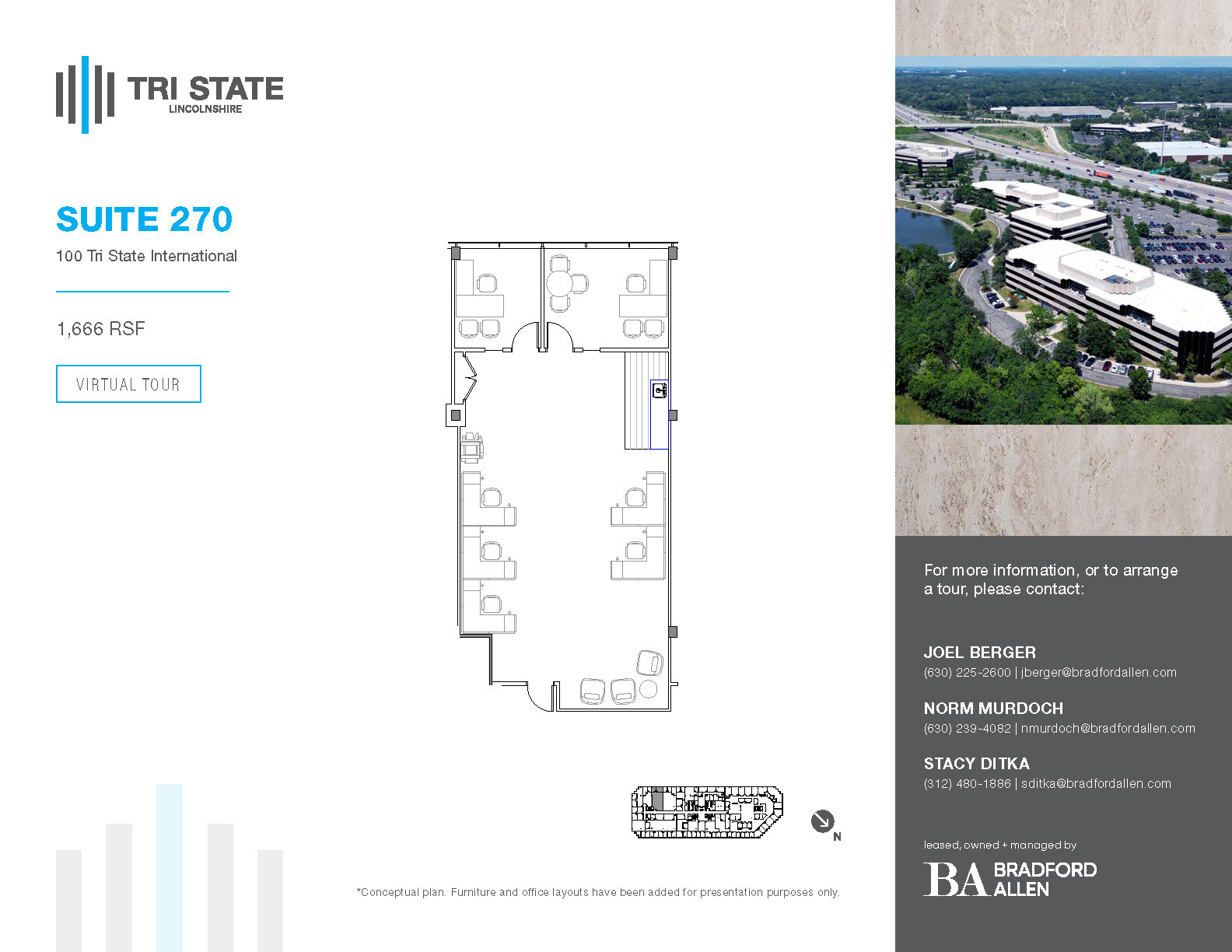 300 Tri State International, Lincolnshire, IL à louer Plan d’étage– Image 1 sur 1