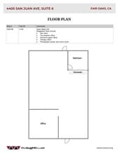 4400-4410 San Juan Ave, Fair Oaks, CA à louer Plan de site– Image 2 sur 2