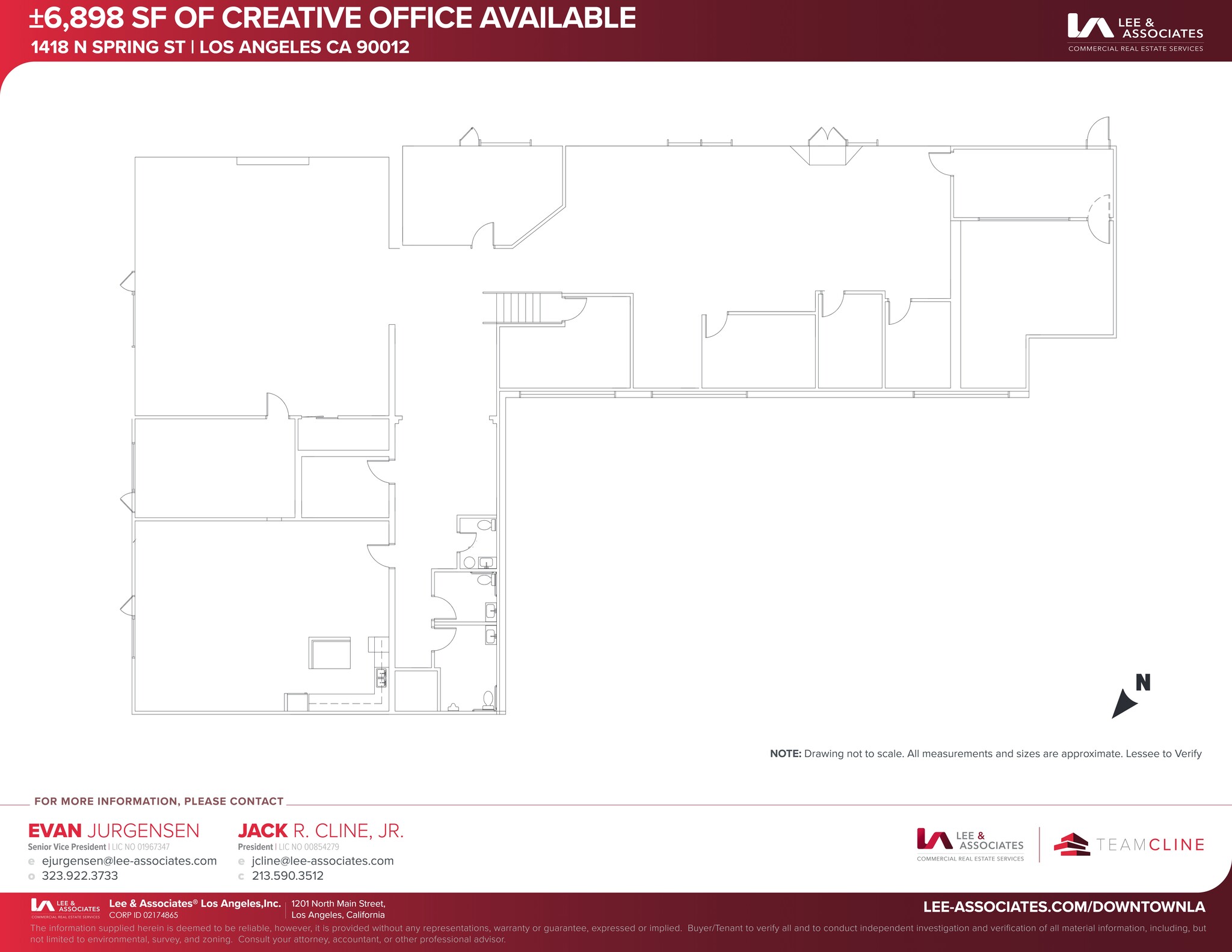 1418 N Spring St, Los Angeles, CA à louer Plan de site– Image 1 sur 8