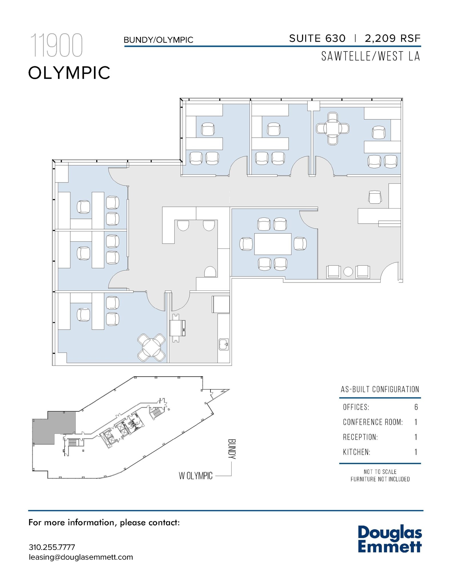 11900 W Olympic Blvd, Los Angeles, CA à louer Plan d’étage– Image 1 sur 1