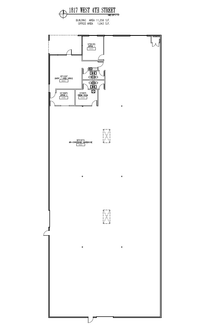 1817 W 4th St, Tempe, AZ à louer Plan d’étage– Image 1 sur 3