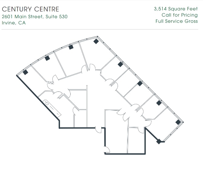 2601-2603 Main St, Irvine, CA à louer Plan d’étage– Image 1 sur 1