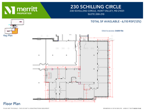 215 Schilling Cir, Hunt Valley, MD à louer Plan d’étage– Image 1 sur 1