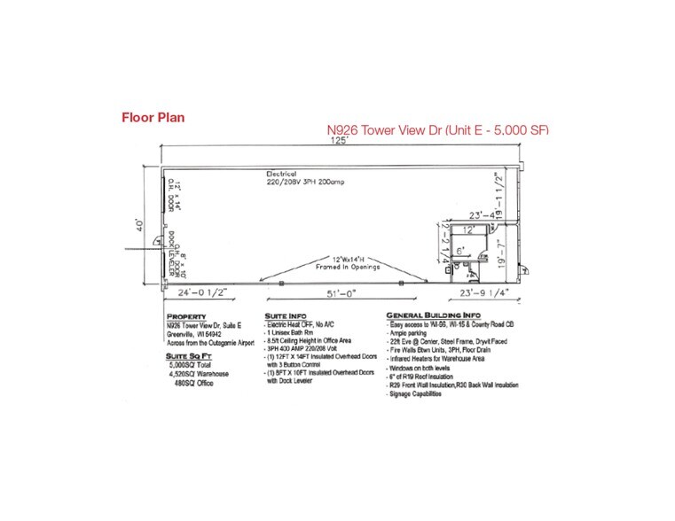 N922 & N926 Tower View Dr, Greenville, WI à louer - Plan de site – Image 1 sur 27