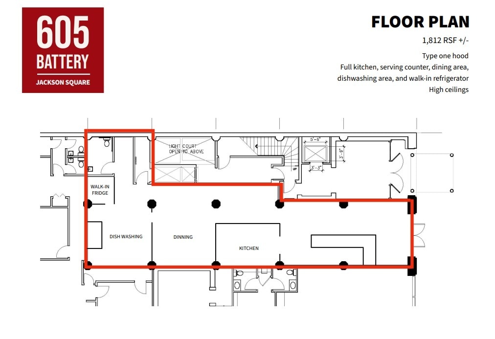 603-615 Battery St, San Francisco, CA à louer Plan d’étage– Image 1 sur 1