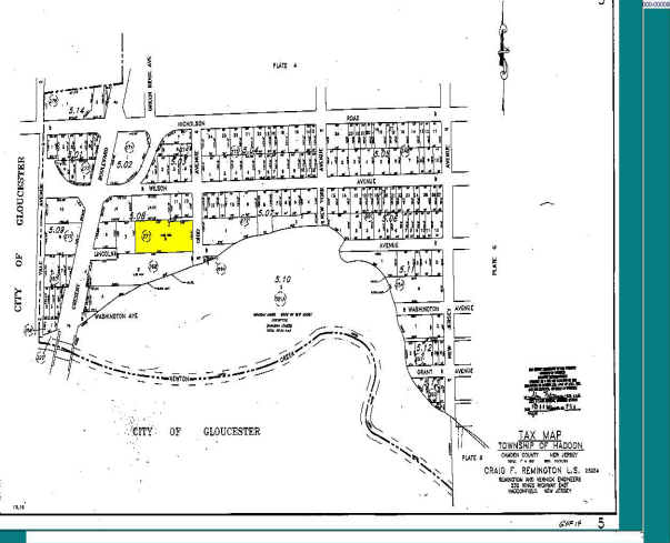 400 Lincoln Ave, West Collingswood Heights, NJ à vendre - Plan cadastral – Image 2 sur 4