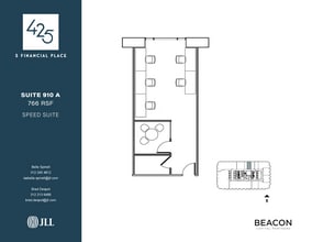 425 S Financial Pl, Chicago, IL à louer Plan d’étage– Image 1 sur 4