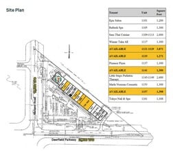 1103-1165 Weiland Rd, Buffalo Grove, IL à louer Plan de site– Image 1 sur 1