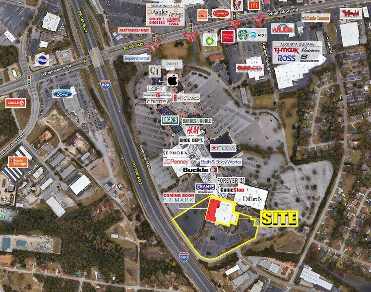 3450B Wrightsboro rd, Augusta, GA à louer - Aérien – Image 3 sur 5