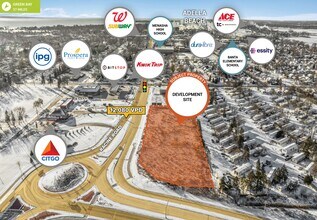 Racine Rd, Menasha, WI - Vue aérienne  vue de carte