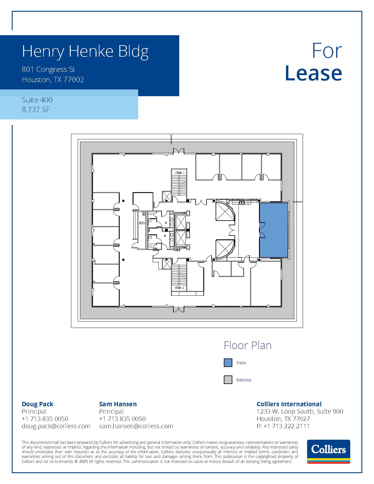 801 Congress St, Houston, TX à louer Plan d’étage– Image 1 sur 1