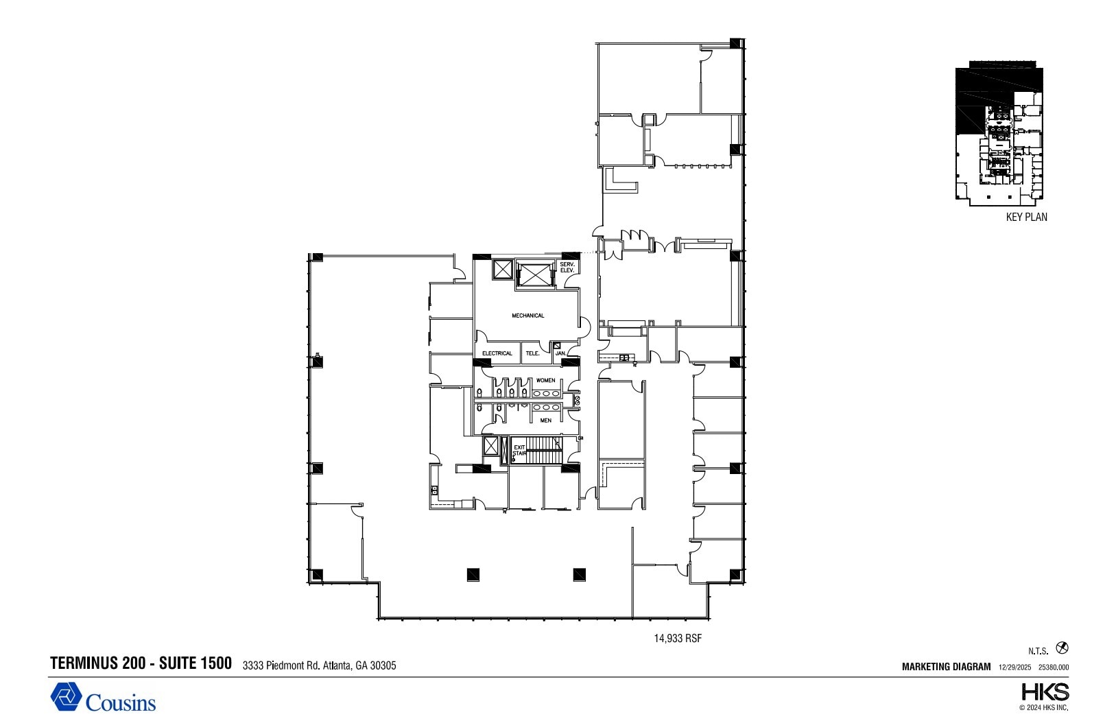 3280 Peachtree Rd, Atlanta, GA à louer Plan d’étage– Image 1 sur 1
