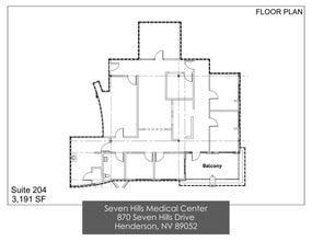 870 Seven Hills Dr, Henderson, NV à louer Plan d’étage– Image 1 sur 1