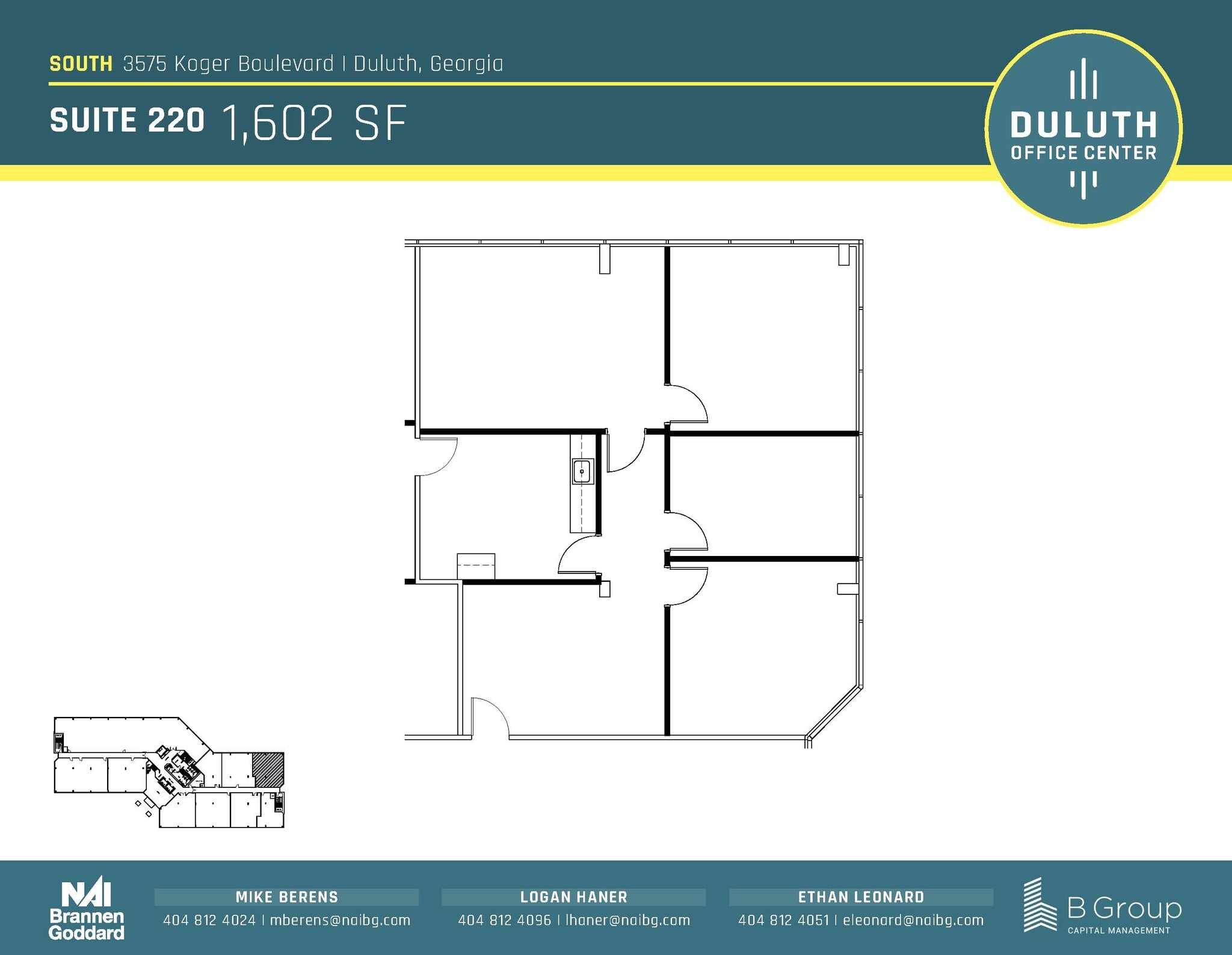 3505 Koger Blvd, Duluth, GA à louer Plan d’étage– Image 1 sur 1