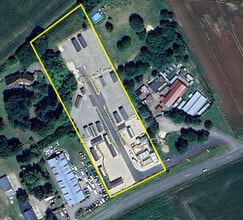 Berthecourt, OIS - Vue aérienne vue de carte