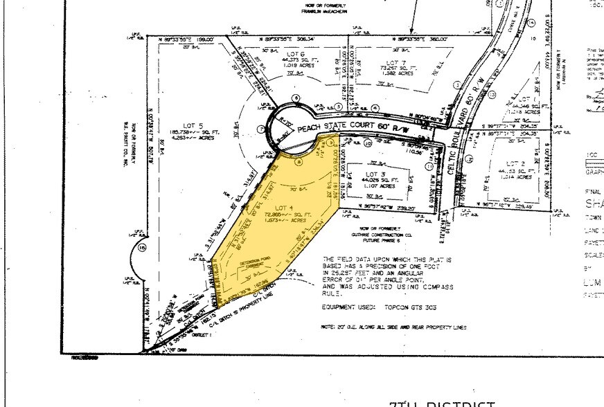 126 Peach State Ct, Tyrone, GA à vendre - Plan cadastral – Image 2 sur 6