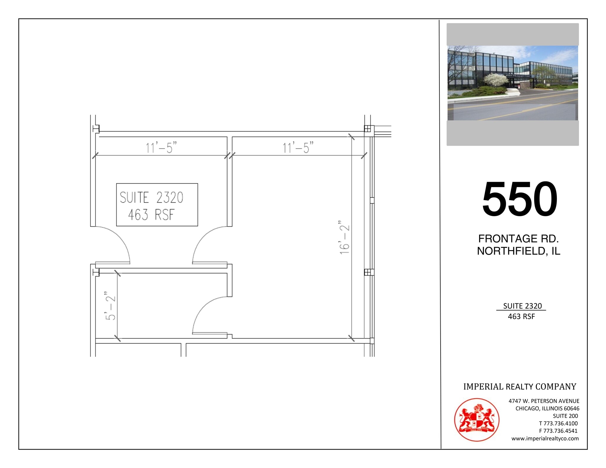 540-550 W Frontage Rd, Northfield, IL à louer Plan de site– Image 1 sur 2
