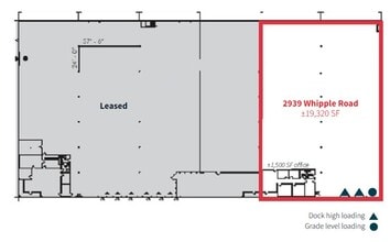 2935-2953 Whipple Rd, Union City, CA à louer Plan d’étage– Image 2 sur 7