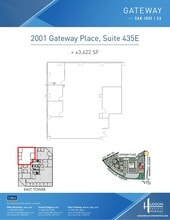 2033 Gateway Pl, San Jose, CA à louer Plan d’étage– Image 1 sur 1