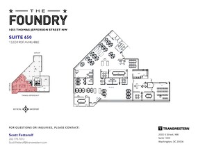 1055 Thomas Jefferson St NW, Washington, DC à louer Plan d’étage– Image 1 sur 1