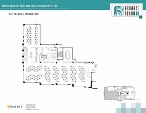 10735 David Taylor Dr, Charlotte, NC à louer Plan d’étage– Image 2 sur 2