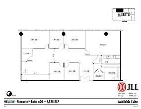 3455 Peachtree Rd NE, Atlanta, GA à louer Plan d’étage– Image 1 sur 2