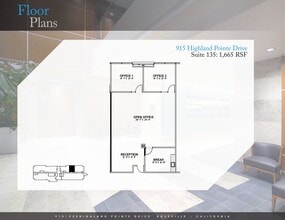 925 Highland Pointe Dr, Roseville, CA à louer Plan d’étage– Image 1 sur 1