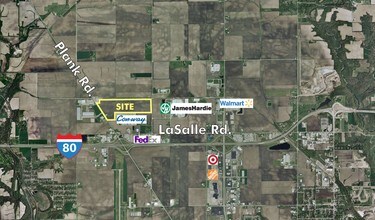 Plank Rd, Peru, IL - Vue aérienne  vue de carte - Image1
