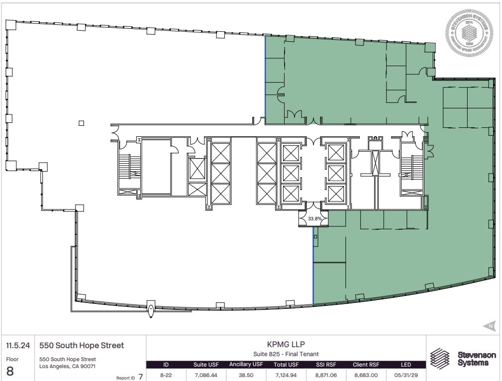 550 S Hope St, Los Angeles, CA à louer Plan d’étage– Image 1 sur 1