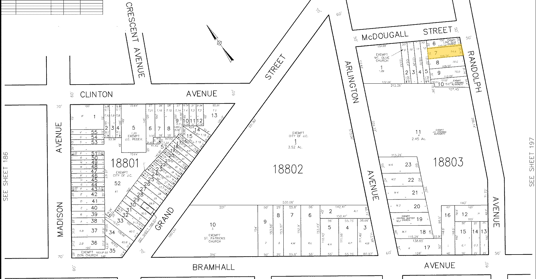 337 Randolph Ave, Jersey City, NJ à vendre Plan cadastral– Image 1 sur 2