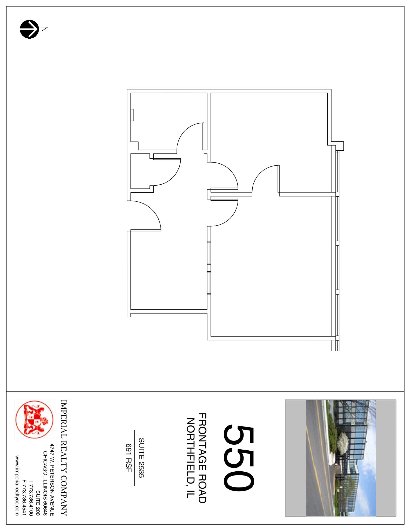 540-550 W Frontage Rd, Northfield, IL à louer Plan de site– Image 1 sur 4