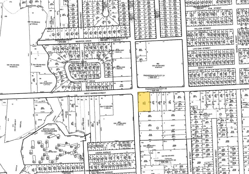 901 S Shaver St, Pasadena, TX à louer - Plan cadastral – Image 2 sur 2