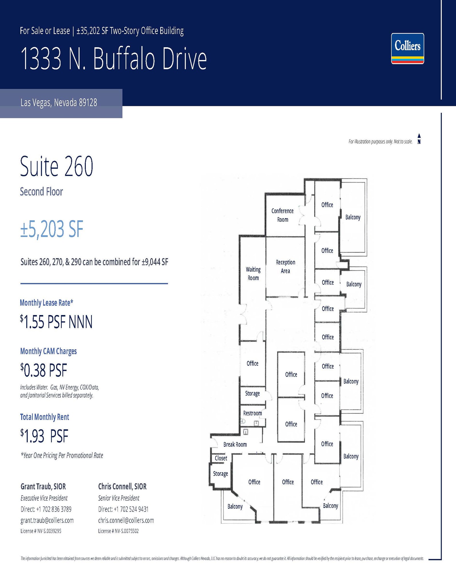 1333 N Buffalo Dr, Las Vegas, NV à louer Plan d’étage– Image 1 sur 1