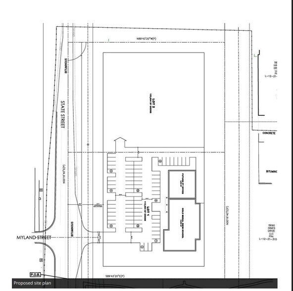 5801 S State St, Ann Arbor, MI à vendre - Plan de site – Image 3 sur 4