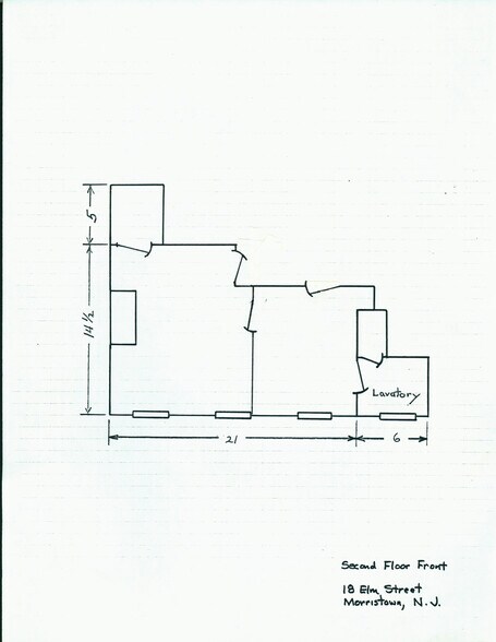 14-18 Elm St, Morristown, NJ à louer - Plan d’étage – Image 2 sur 9