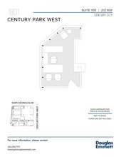 1801 Century Park W, Los Angeles, CA à louer Plan d’étage– Image 1 sur 1