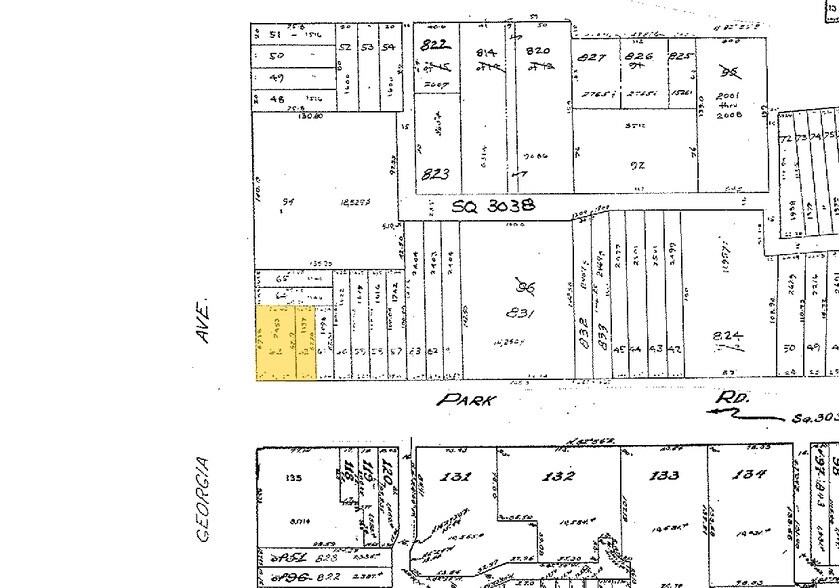 3501 Georgia Ave NW, Washington, DC à vendre - Plan cadastral – Image 3 sur 3