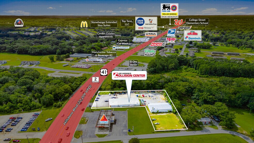 Joe Hudson's Collision Center Portfolio portefeuille de 2 biens à vendre sur LoopNet.fr - Photo de l’immeuble – Image 3 sur 8