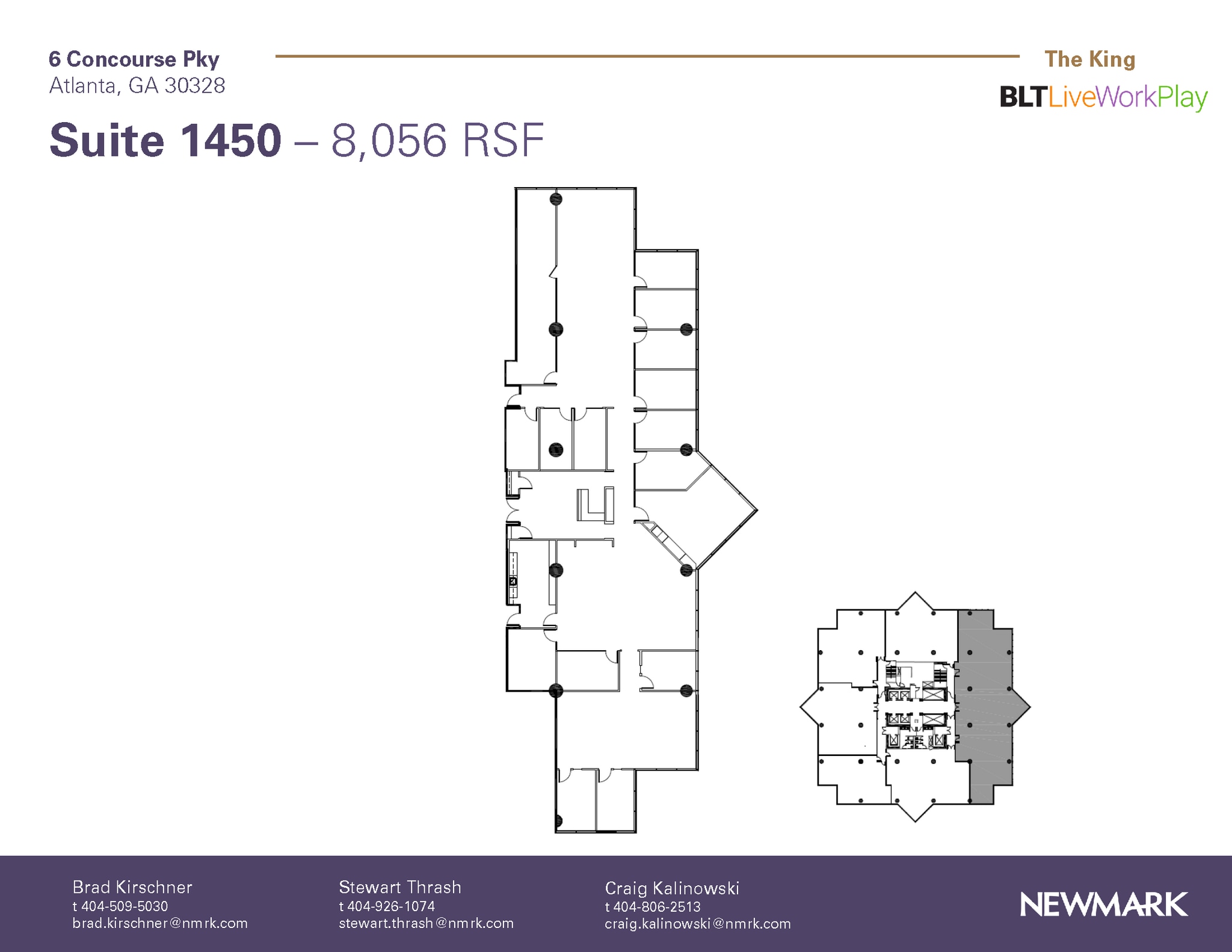 6 Concourse Pky NE, Atlanta, GA à louer Plan d’étage– Image 1 sur 1