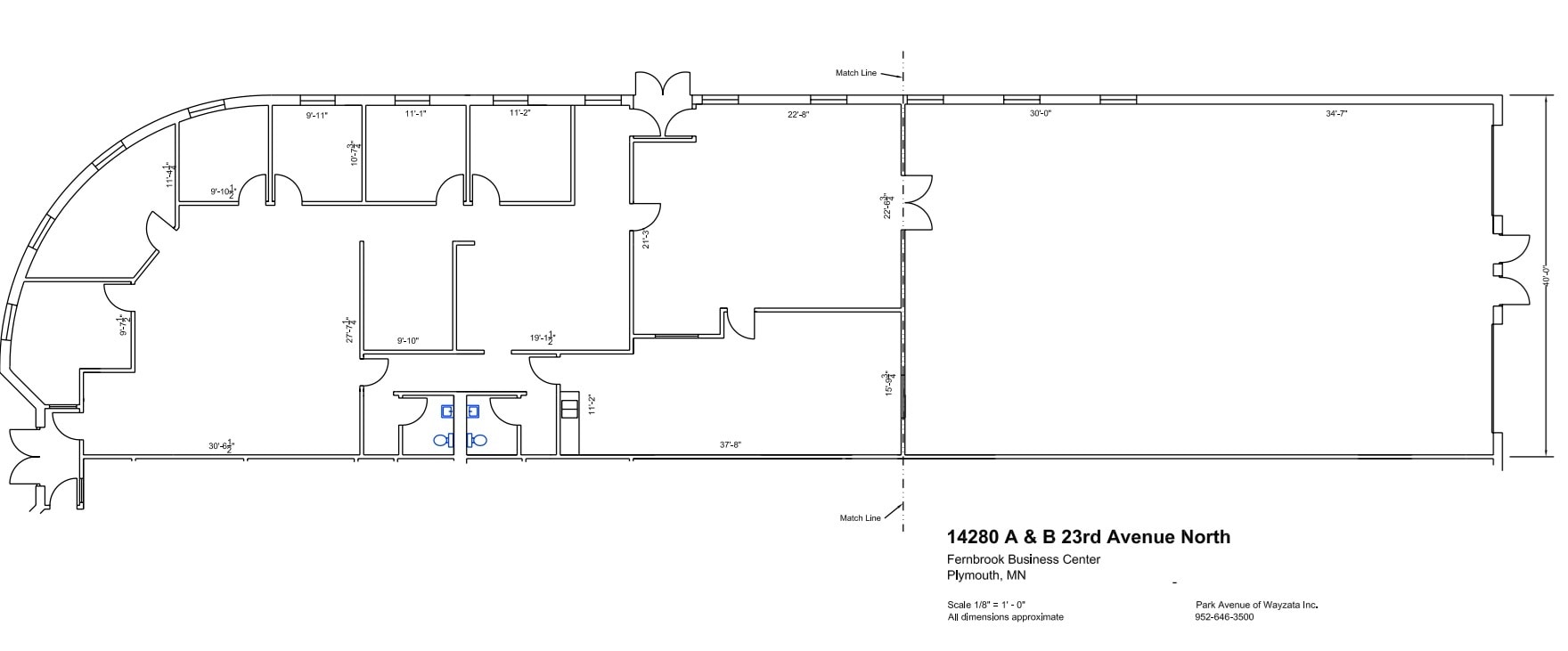 14200-14280 N 23rd Ave, Plymouth, MN à louer Plan d’étage– Image 1 sur 13