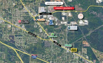 5300 Jefferson Pky, Pine Bluff, AR - Vue aérienne vue de carte