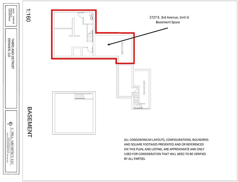 2727 E 3rd Ave, Denver, CO à vendre - Plan d’étage type – Image 3 sur 4