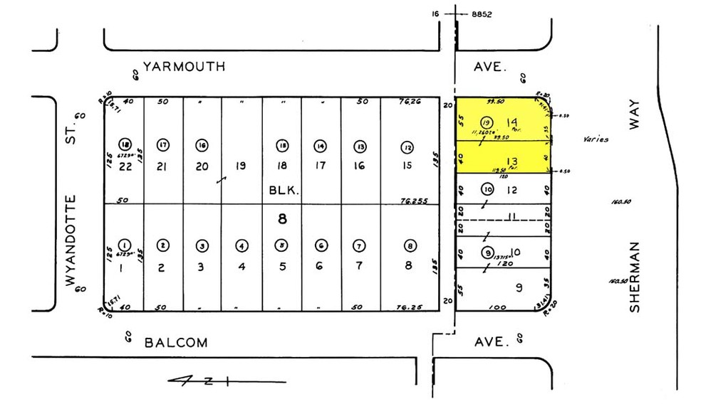 17731-17735 Sherman Way, Reseda, CA à louer - Plan cadastral – Image 2 sur 2