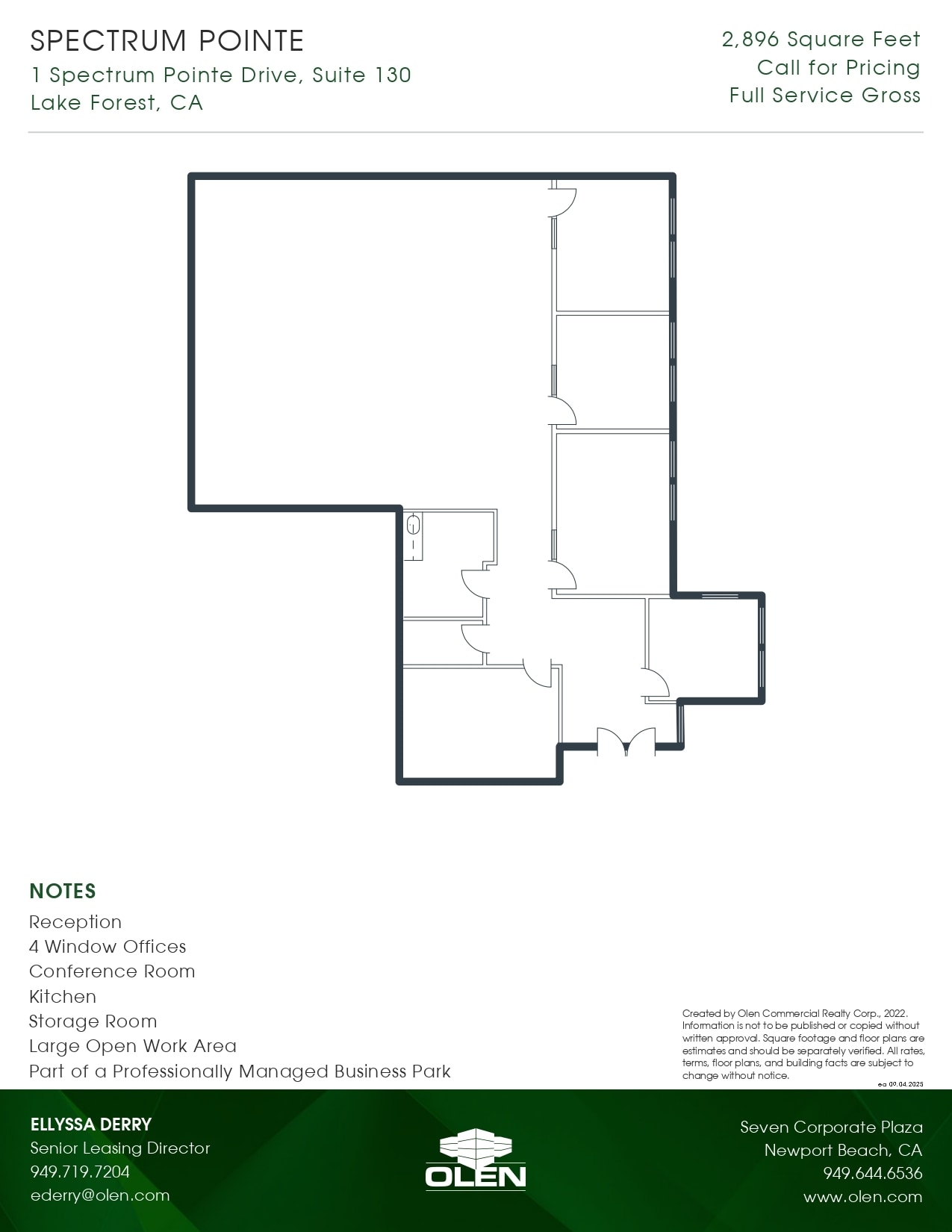1 Spectrum Pointe Dr, Lake Forest, CA à louer Plan d’étage– Image 1 sur 1