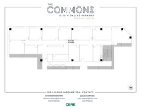 15110 N Dallas Pky, Dallas, TX à vendre Plan d’étage– Image 1 sur 1