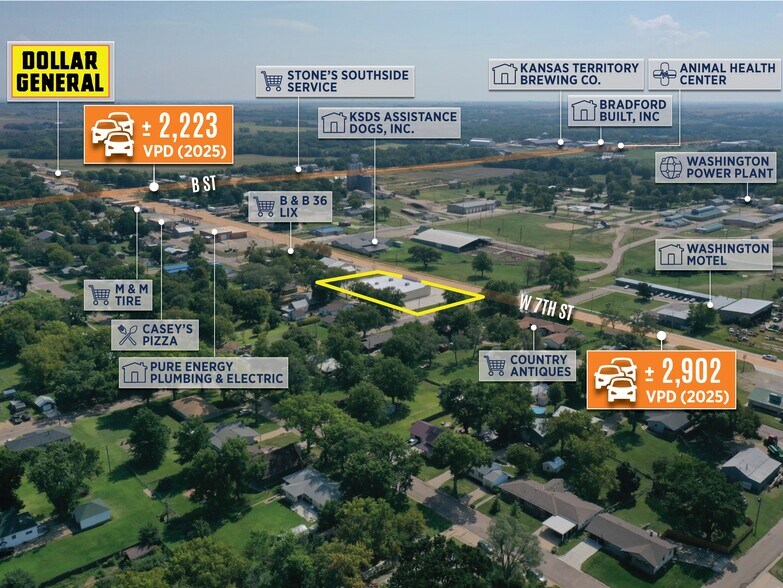 215 7th St., Washington, KS à vendre - Photo de l’immeuble – Image 2 sur 9